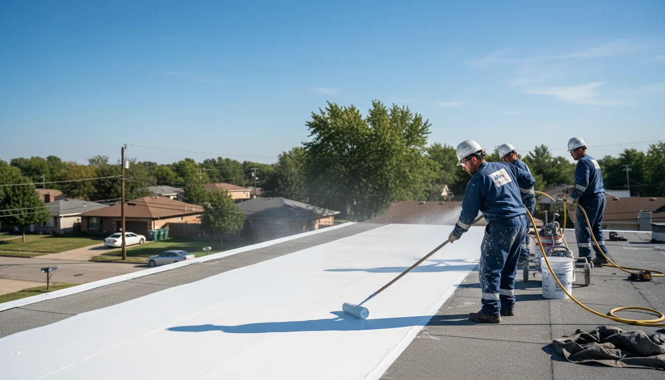 Commercial roof coating in Mansfield, LA near me
